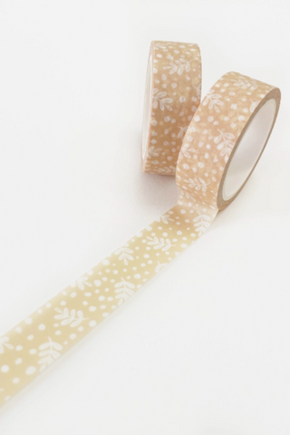 Vanilla Almond Boho Speckled Washi Tape