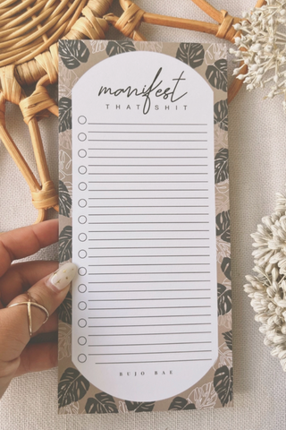 Manifest That Shit To Do List Notepad