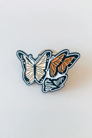 Triple Butterfly Pin