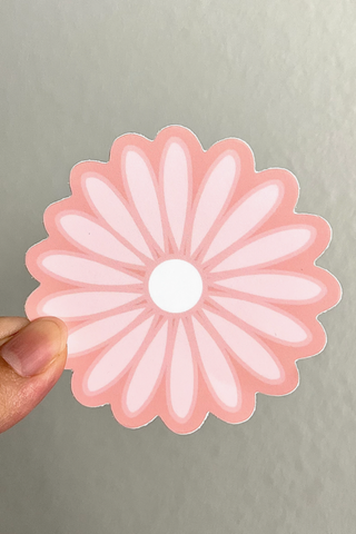 Light Pink Daisy Flower Sticker