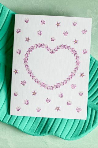 Lovely Crown Flower Greeting Card