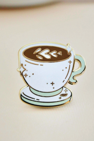 Latte Cup Enamel Pin