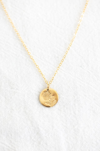 Sample Sale - Aster Stamped Necklace