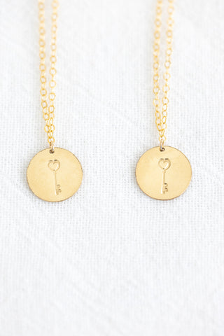 Sample Sale - Key To My Heart Necklace
