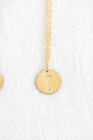 Sample Sale - Key To My Heart Necklace