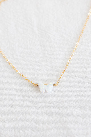 Sample Sale - Opal Butterfly Necklace