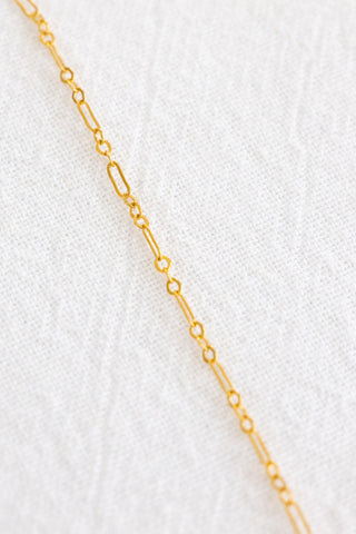 Sample Sale - Golden Wishful Crescent Necklace