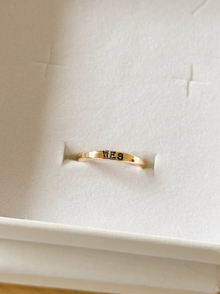 Custom Dainty Signet Ring