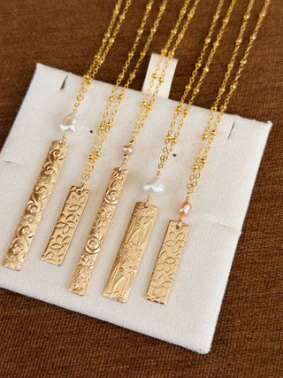 Ready to Ship Bar Pendant Necklaces
