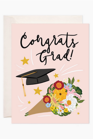 Grad Bouquet Greeting Card