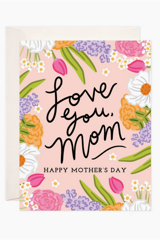 Love Mom Floral Card