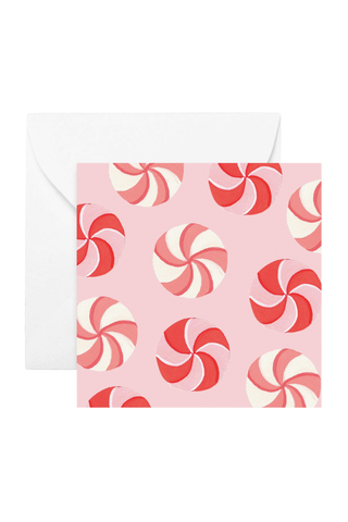 Peppermint Mini Greeting Card