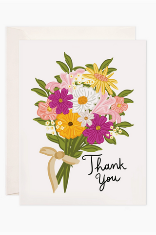 Thank You Bouquet Floral Card