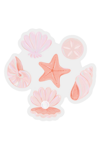 Clear Sea Shells Sticker