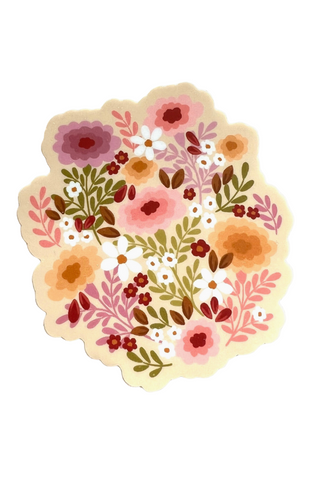 Cottage Core Flowers Sticker