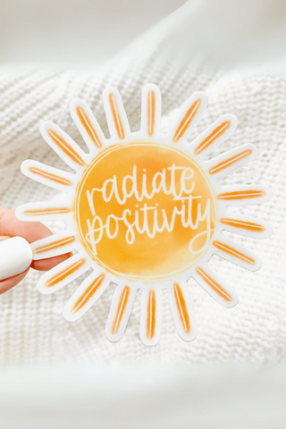 Radiate Positivity Sun Sticker