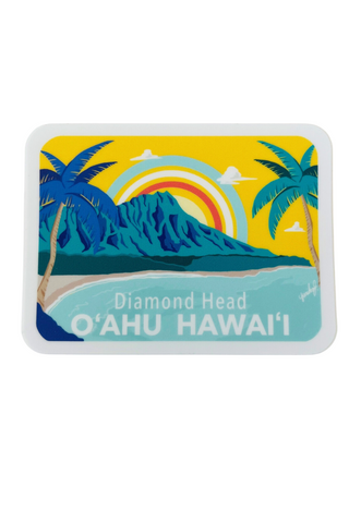 Oahu Diamond Head Sticker