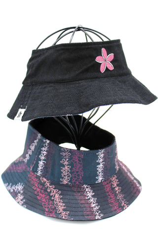 Puka Bucket Hat - Black Melia
