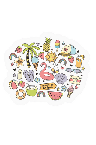 Beach Ocean Summer Sticker