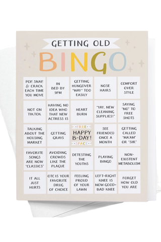 Getting Old Bingo Card