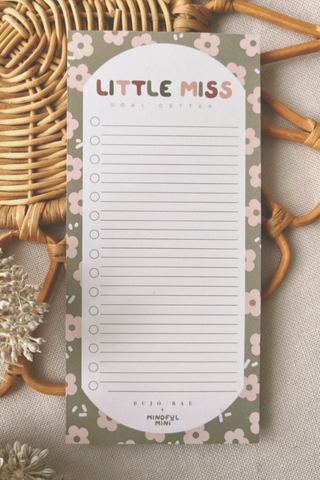 Little Miss Goal Getter To Do List Notepad