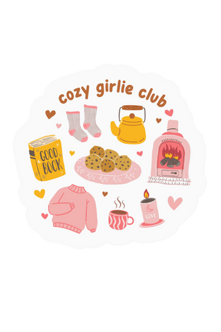 Cozy Girlie Club Sticker