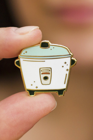 Rice Cooker Enamel Pin