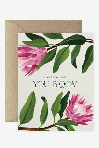 Love To See You Bloom Card