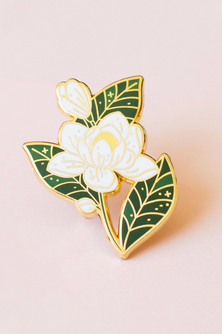 Southern Magnolia Enamel Pin