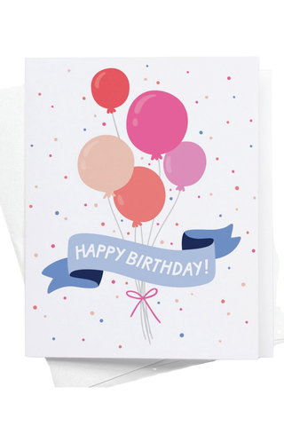Happy Birthday Party Balloons Card