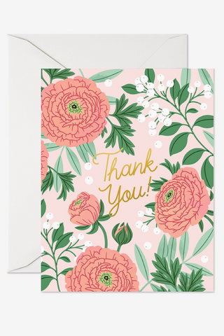 Thank You Ranunculus Card