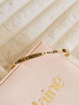 Custom Stamped Bangle Band