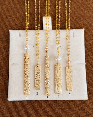 Ready to Ship Bar Pendant Necklaces