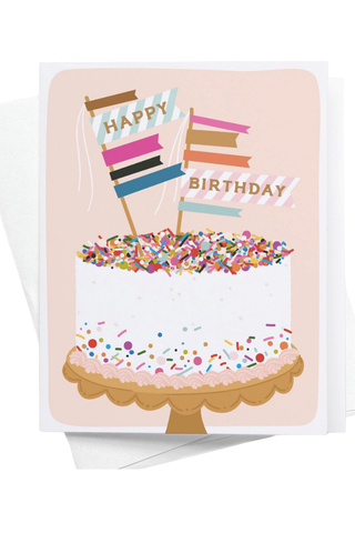Happy Birthday Spinkle Cake Card