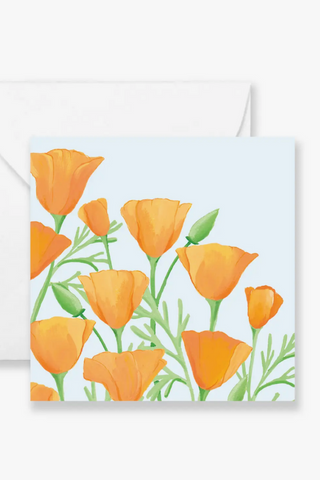 Poppies Mini Greeting Card