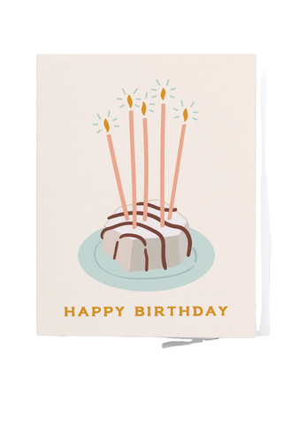 Happy Birthday Zebra Cake Card