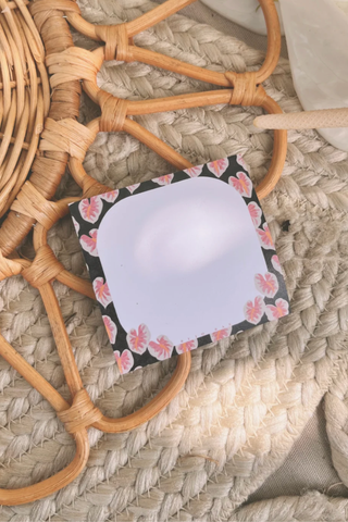 White Anthurium in Black Sands Sticky Notes