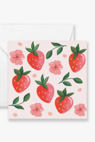 Strawberry Mini Greeting Card