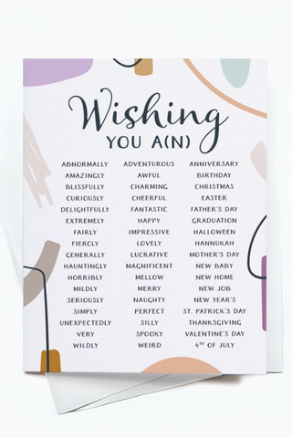 Wishing You A(N) Greeting Card