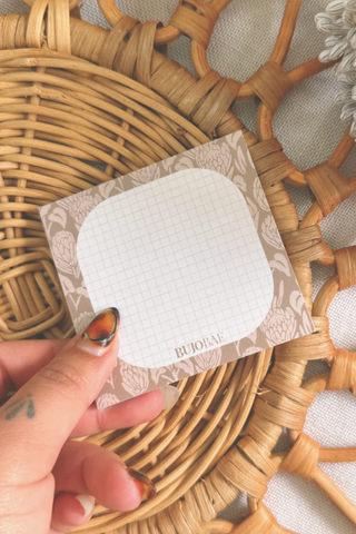 Protea x Anthurium in Latte Sticky Notes