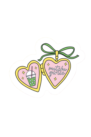 Matcha Locket Sticker