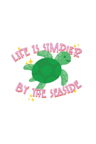 Life Simpler By Seaside Sticker