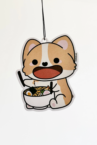 Green Apple Ramen Corgi Air Freshener