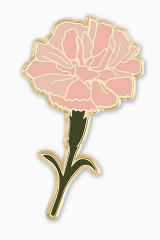 Carnation Flower Enamel Pin