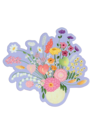 Lilac Floral Arrangement Sticker