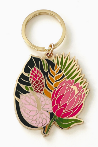 Celeste Tropical Bouquet Keychain