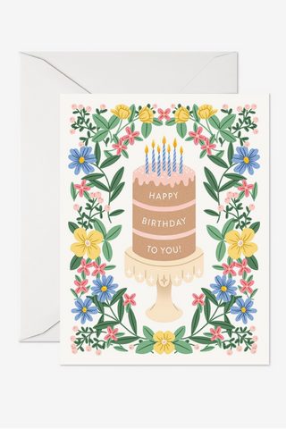 Happy Birthday Cake Card