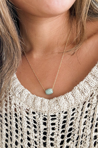 Jade Barrel Necklace