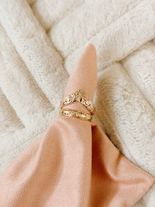 Chevron Blossom Ring
