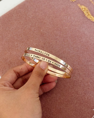 Custom Stamped Bangle Band